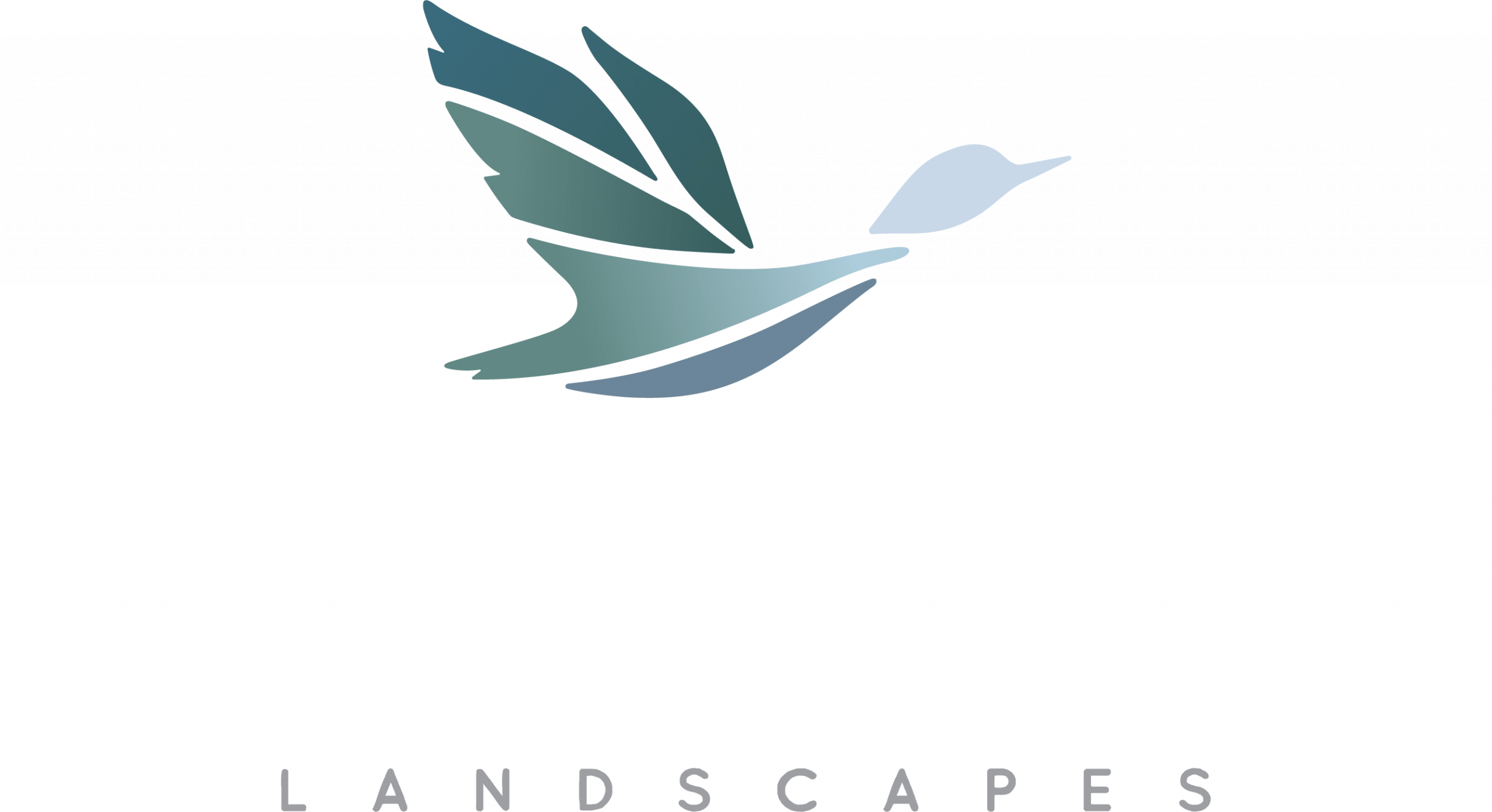 Stylized bird logo above Retreat Landscapes text